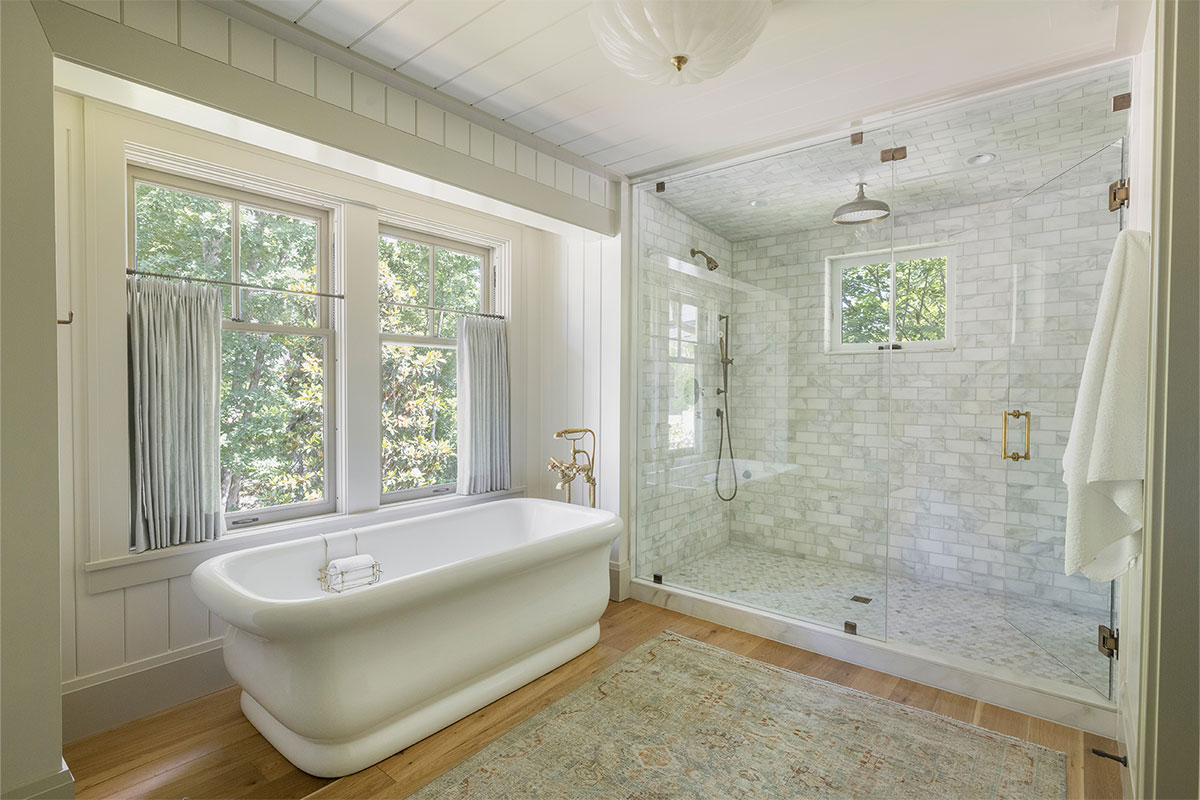 New World Classic Bathroom; bathroom in Asheville after remodeling